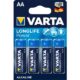 Art.-Nr. 202048<br>VARTA Batterien Longlife Power AA LR06 4 Stück 1,5 Volt