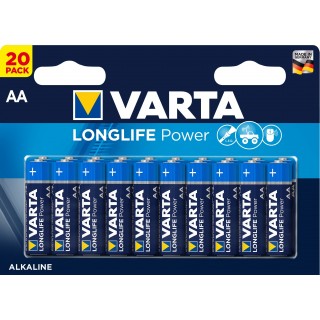 Art.-Nr. 321061<br>VARTA Batterien Longlife Power AA LR06 20 Stück 1,5 Volt